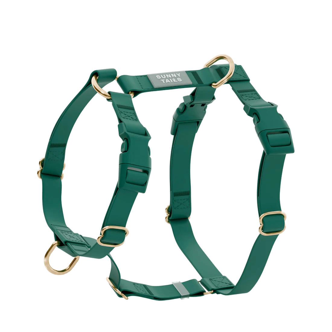 HARNAIS IMPERMÉABLE REGLABLE POUR CHIEN - VERT