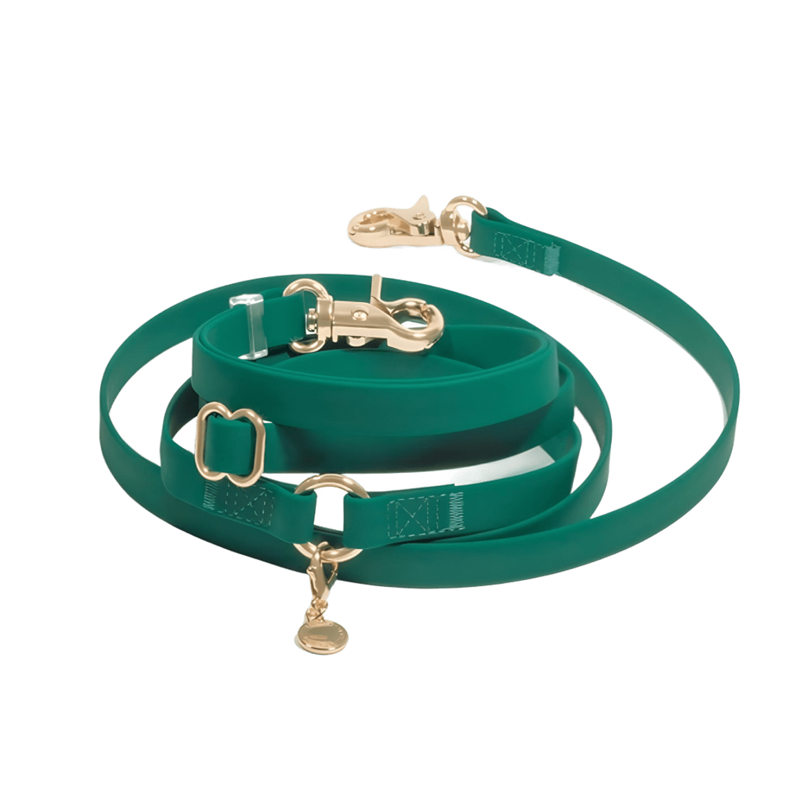 LAISSE IMPERMÉABLE MAIN LIBRE POUR CHIEN - VERT