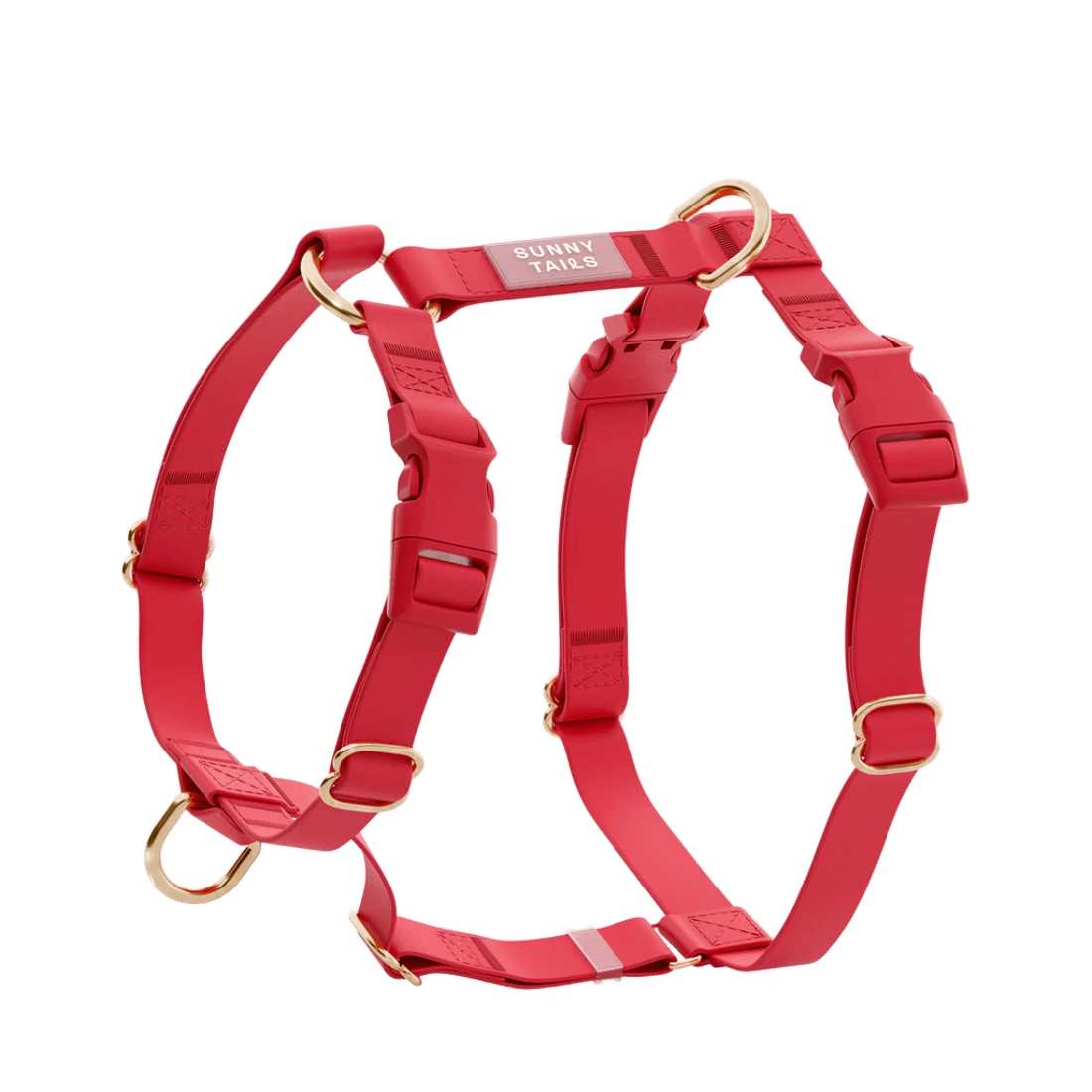 HARNAIS IMPERMÉABLE REGLABLE POUR CHIEN - ROUGE