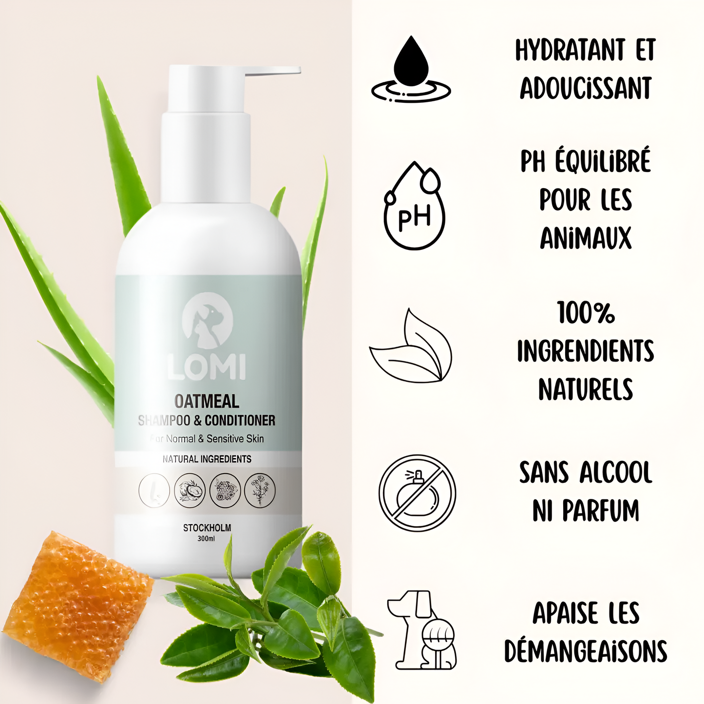 SHAMPOING ET REVITALISANT À L'AVOINE