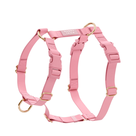 HARNAIS IMPERMÉABLE REGLABLE POUR CHIEN - ROSE